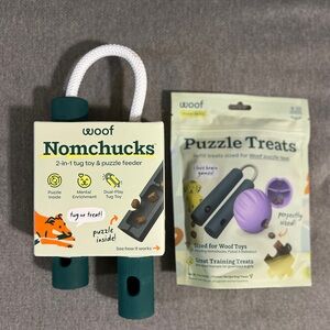 Woof Nomchucks Dog Toy & Treats-$FIRM